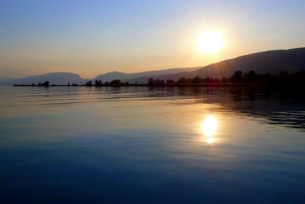 Jura, Zihlkanal im Sonnenuntergang