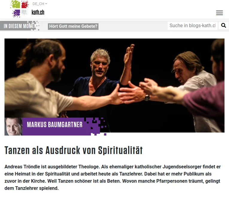 Artikel-Ausschnitt von blogs-kath.ch