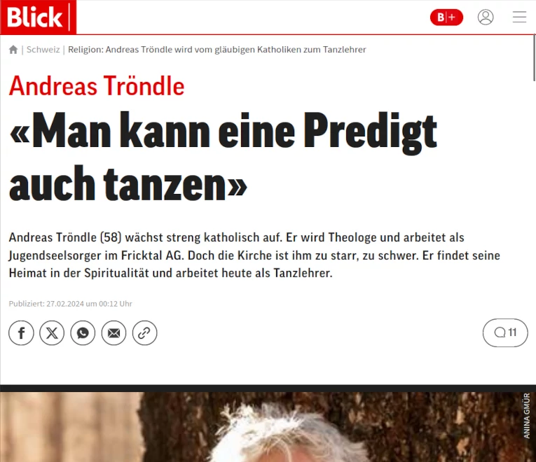 Artikel-Ausschnitt von Blick.ch